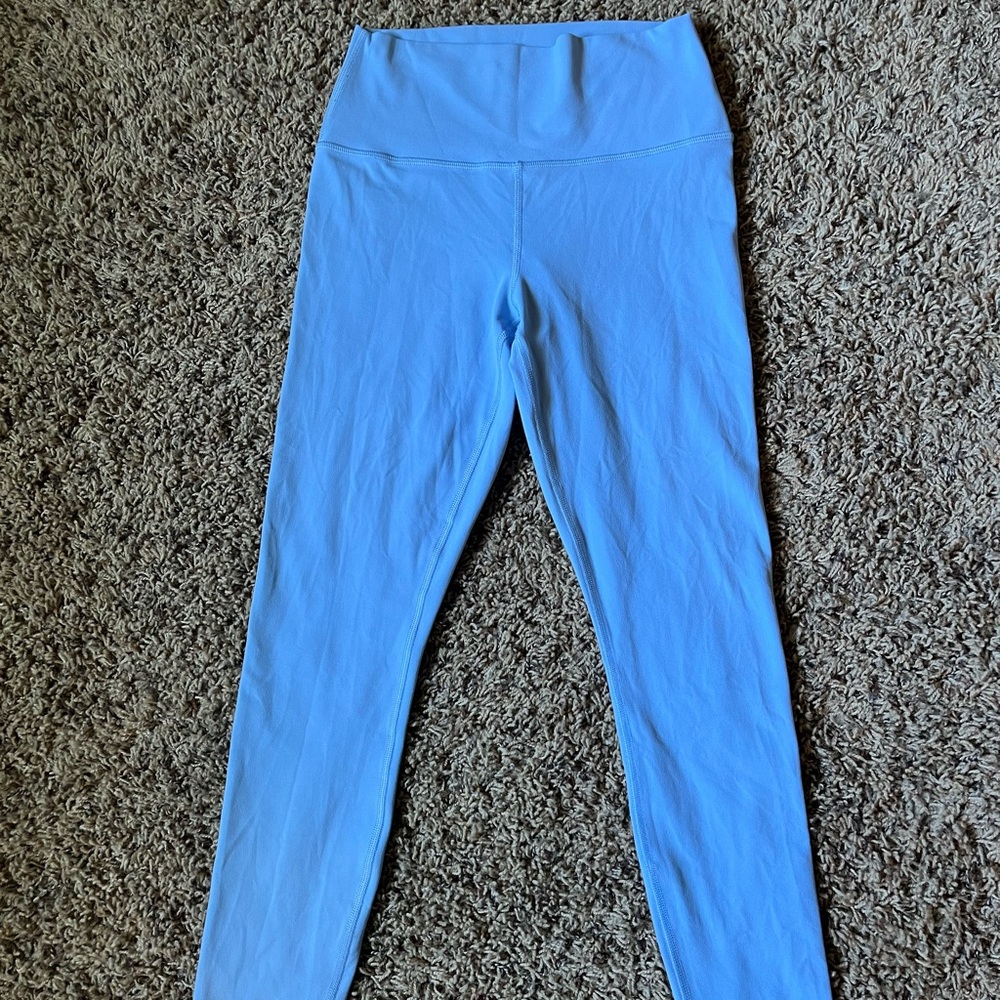 Athleta Blue Leggings transcend 7/8 leggings SZ: S